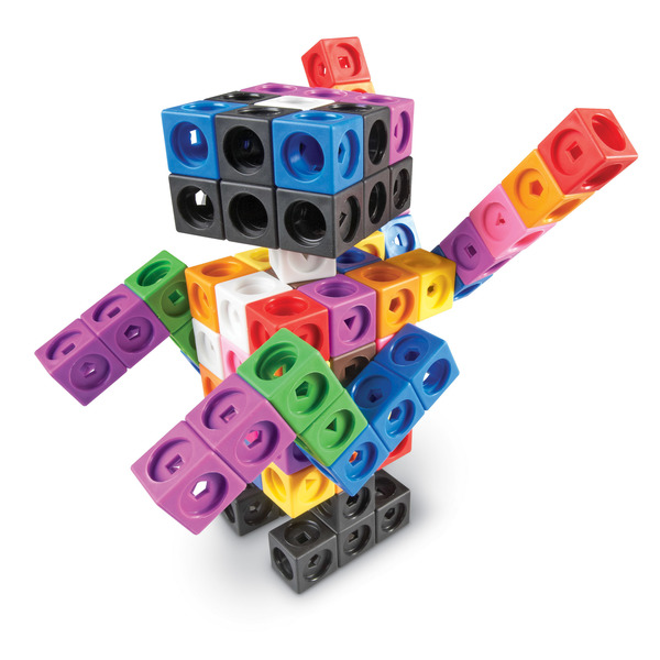 Learning Resources Mathlink® Cube Big Builders (200 Cubes + Build Guide) 9291